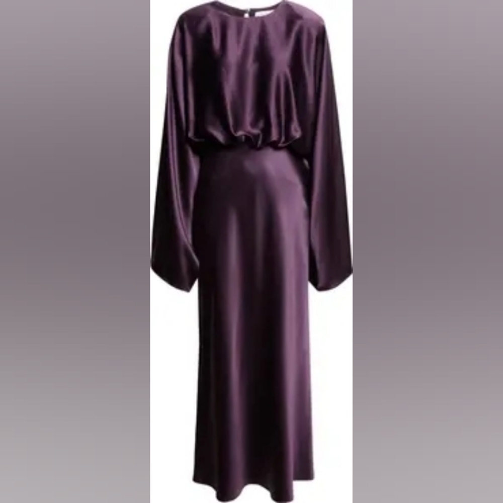 Altuzarra, 36,Elegant Purple Long Sleeve Dress